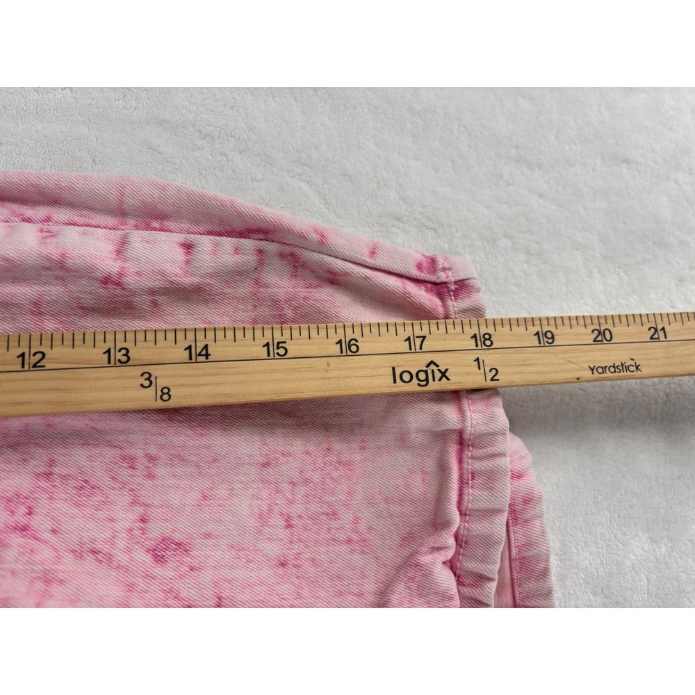 Torrid Denim Mini Skirt Size 10 Pink Acid Wash Barbiecore Y2K 90s Retro - Picture 8 of 8